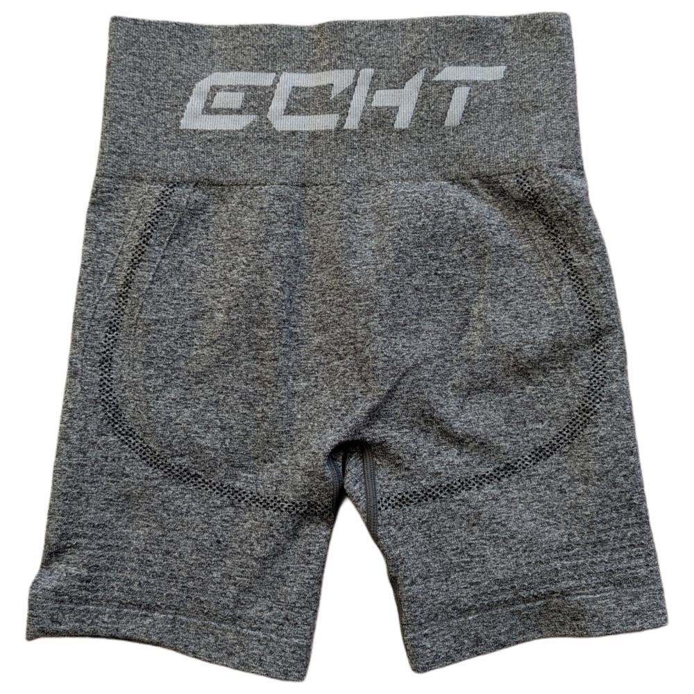 ECHT Gray High-Waisted Compression Bike Shorts Size XXS